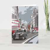 Taxi in London Karte (Vorderseite)