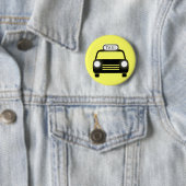 Taxi in Schwarzem u. im Weiß Button (Beispiel)