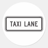 Taxi Lane Sign Stickers (Vorderseite)