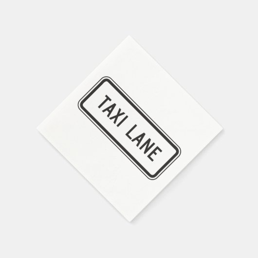Taxi Lane Zeichenpapier Napkins Serviette (Ecke)