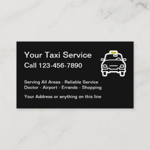 Taxi-Licht öffentlicher Verkehr Visitenkarte