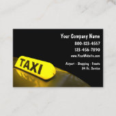 Taxi Light Modern Visitenkarte (Vorderseite)