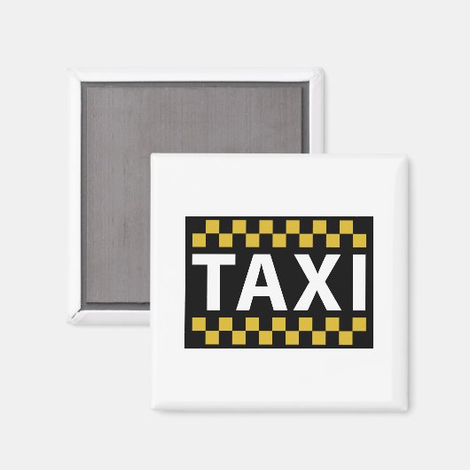 Taxi Magnet (Vorderseite/Rückseite)