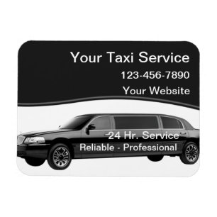 Taxi-Magnetische Visitenkarten Magnet