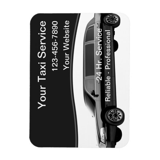 Taxi-Magnetkarten Magnet (Vertikal)