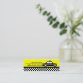 Taxi Mini Visitenkarte (Stehend Vorderseite)