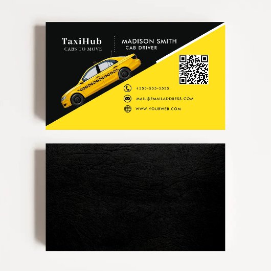 Taxi modern minimalist business card visitenkarte