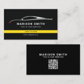 Taxi modern minimalist business card visitenkarte (Vorne/Hinten)