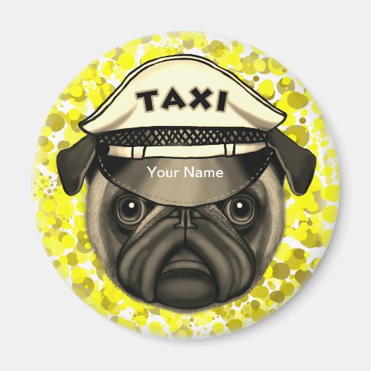Taxi-Mops Magnet (Vorne)