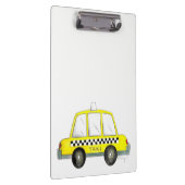 Taxi NYC Gelb New York City Checkered Cab Print Klemmbrett (Rechts)