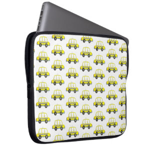 Taxi NYC Gelb New York City Checkered Cab Print Laptopschutzhülle