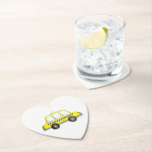 Taxi NYC Gelb New York City Checkered Cab Print Untersetzer (Vor Ort)