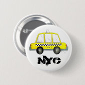 Taxi NYC Gelb New York City Karren Auto Button (Vorne & Hinten)