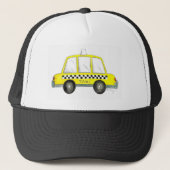 Taxi NYC Gelb New York City Karren Auto Truckerkappe (Vorderseite)