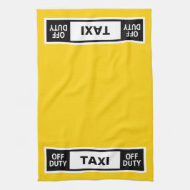Taxi Off Duty Gelb Geschirrtuch