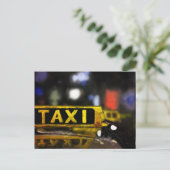 Taxi Postkarte (Stehend Vorderseite)