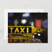 Taxi Postkarte (Vorne/Hinten)