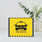 Taxi Postkarte (Stehend Vorderseite)