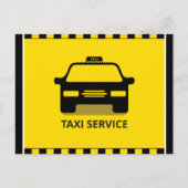 Taxi Postkarte (Vorderseite)