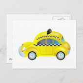 Taxi Postkarte (Vorne/Hinten)