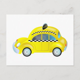 Taxi Postkarte