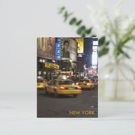 Taxi Postkarte (Stehend Vorderseite)