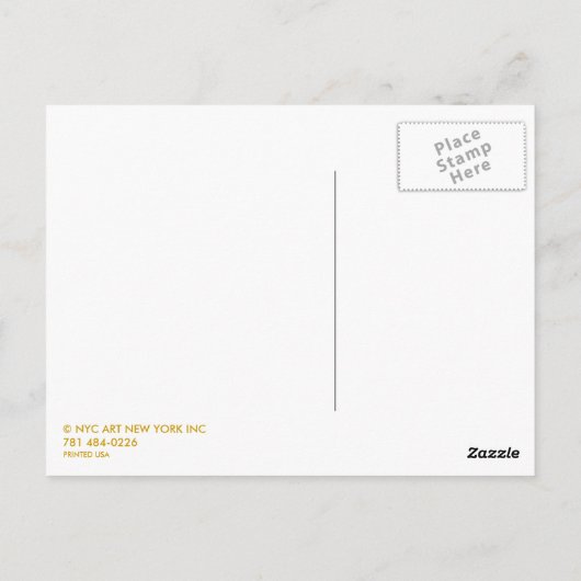 Taxi Postkarte (Rückseite)