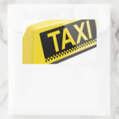 Taxi Rechteckiger Aufkleber (Tasche)