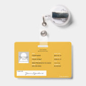 Taxi-Service Ausweis (Rückseite mit einziehbar)