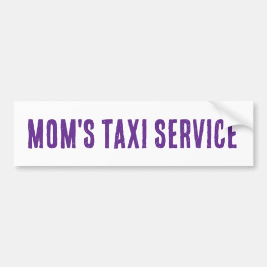 TAXI-Service-Autoaufkleber der Mama Autoaufkleber (Vorne)