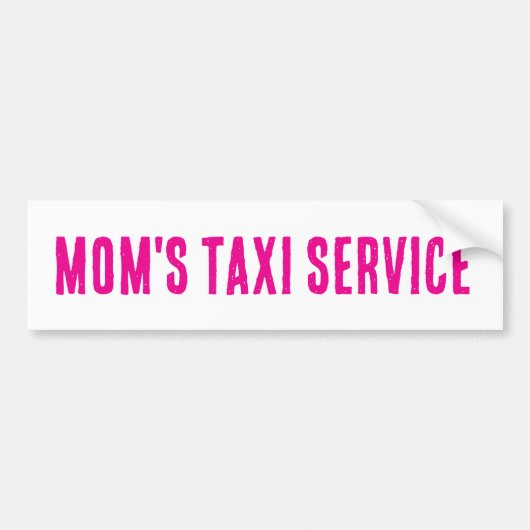 TAXI-Service-Autoaufkleber der Mama Autoaufkleber (Vorne)