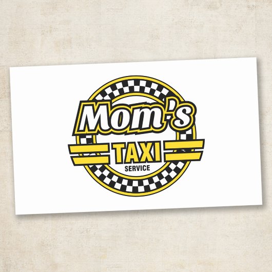 Taxi-Service der Mama Rechteckiger Aufkleber