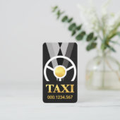 Taxi-Service für Chauffeur Visitenkarte (Stehend Vorderseite)