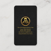 Taxi-Service für Chauffeur Visitenkarte (Rückseite)