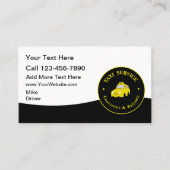 Taxi Service Modern Cab Driver Business Cards Visitenkarte (Vorderseite)