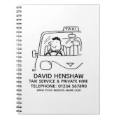 Taxi Service & Private Miete Notebook Notizblock (Vorderseite)