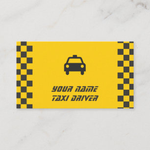 Taxi Service Taxi Fahrerkarte Visitenkarte