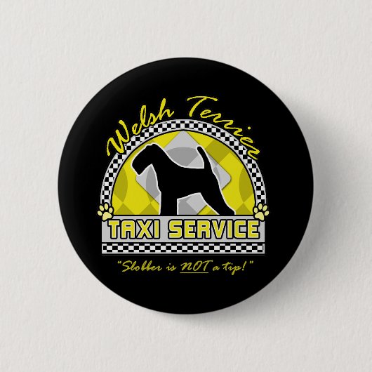 Taxi-Service Walisers Terrier Button (Vorderseite)