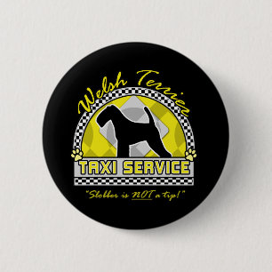 Taxi-Service Walisers Terrier Button
