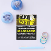 Taxi Sign Reflection, Taxi Cab Firm and Price List Flyer (Einzeln)