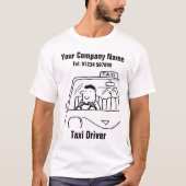 Taxi Taxi Cab Cartoon T-Shirt (Vorderseite)