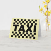 Taxi ~ Taxi Cab ~ Mietwagen Karte (Gelbe Blume)