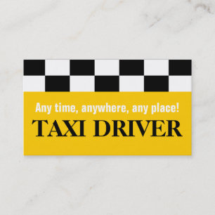 Taxi, Taxi, Fahrer, Geschäftskarte Transport Visitenkarte