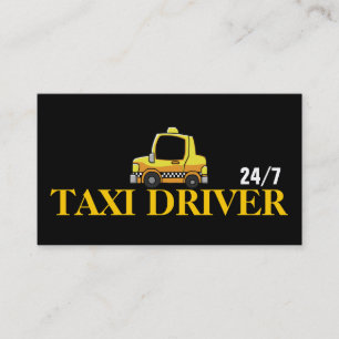 Taxi, Taxi, Fahrer, Geschäftskarte Transport Visitenkarte