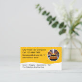 Taxi Transportdienste Moderne Visitenkarten Visitenkarte (Stehend Vorderseite)