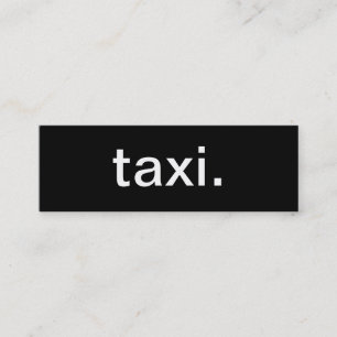 Taxi-Visitenkarte Mini Visitenkarte