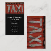 Taxi-Visitenkarte Visitenkarte (Vorne/Hinten)