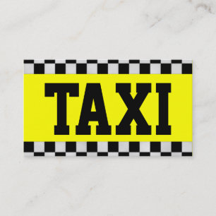 Taxi-Visitenkarte Visitenkarte