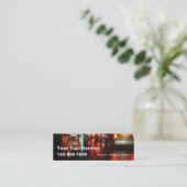 Taxi-Visitenkarten Mini Visitenkarte (Stehend Vorderseite)