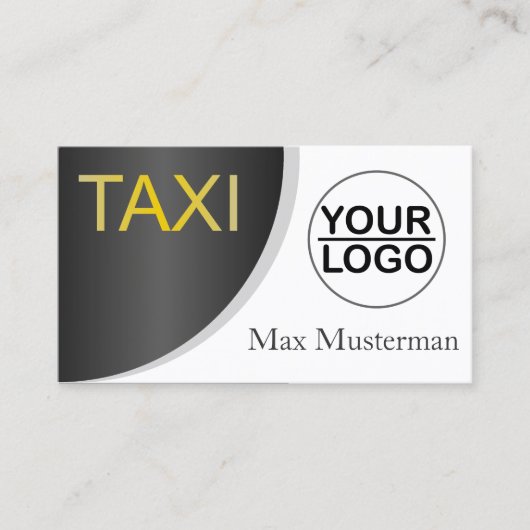 TAXI Visitenkarten mit LOGO Visitenkarte (Vorderseite)